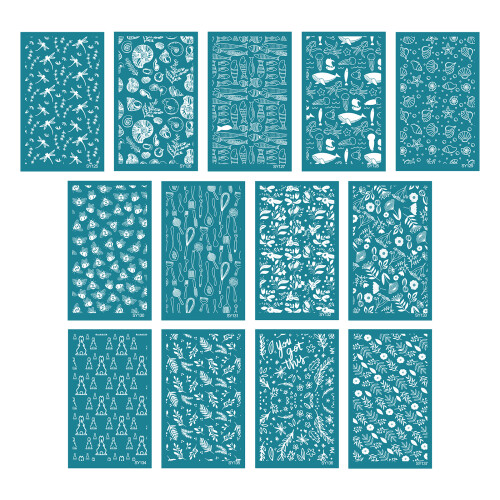 DIY Silk Screen Stencils Geometric Silkscreen Printing-SY127 1