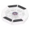 White Notebook Cooler with 14cm Luminous Fan Foldable Stand USB DRS08 3
