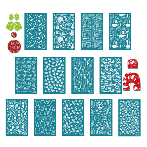 DIY Silk Screen Stencils Geometric Silkscreen Printing-SY127 2