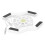 White Notebook Cooler with 14cm Luminous Fan Foldable Stand USB DRS08 8