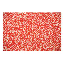 Poterie céramique argile papier de transfert-écran floral rouge
