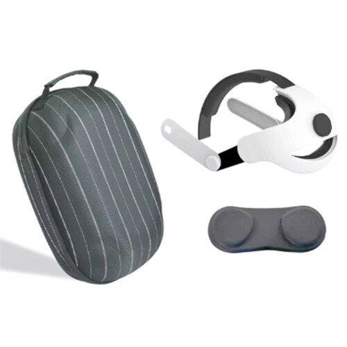 Per Quest 3S Elite  Strap con Custodia e Copriobiettivo per Accessori Quest 3S