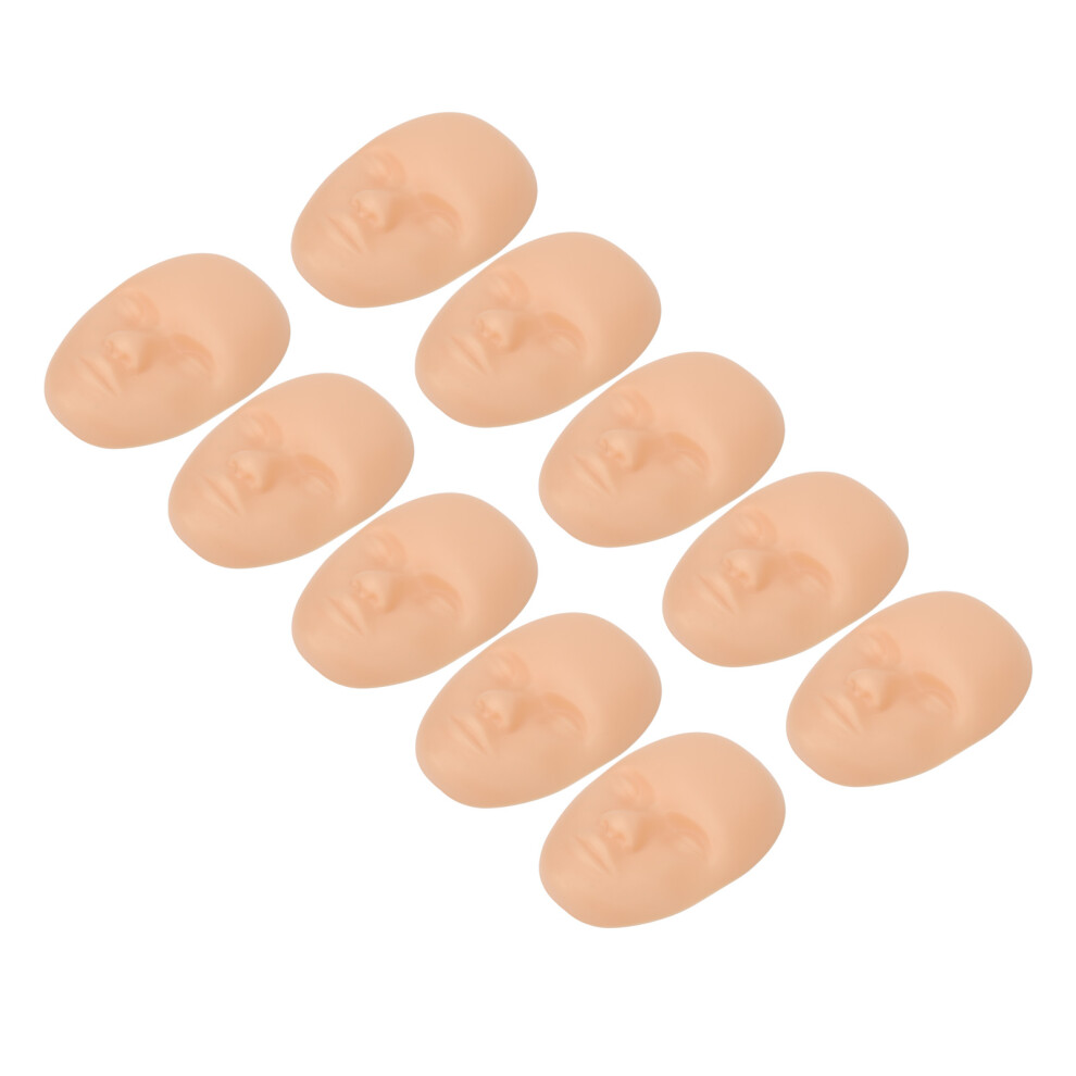 10pcs Silicone Tattoo Practice Skins for Eyebrow Lip Eyeliner 20x15cm