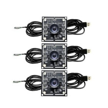 3 Pièces Module de Caméra 100 Degrés 1MP OV9732 1280x720 USB Pilote Gratuit Mise au Point Manuelle, avec Câble de 1 Mètre pour WinXP/7/8/10