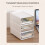 Transparent Desktop Storage Box Drawer Type Office File Storage Box Bedroom Study Stack Combination Portable Storage Box 3