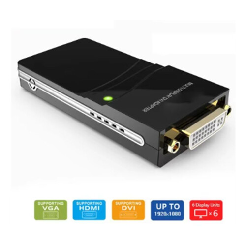 USB Naar -Compatibele/DVI/VGA-Videoadapter (Displaylink IC) USB 2.0 DVI/VGA-ADAPTER voor  OS, Windows 11/10 2