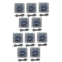 10 Pièces Module de Caméra 100 Degrés 1MP OV9732 1280x720 30fps Module de Caméra USB Sans Lecteur avec Câble de 1,5 M pour WinXP/7/8/10