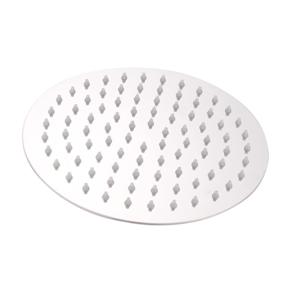 Stainless Steel Round Shower Head Pressure Rainfall Shower Ultrathin Design For Modern Bathroom 9187378392799