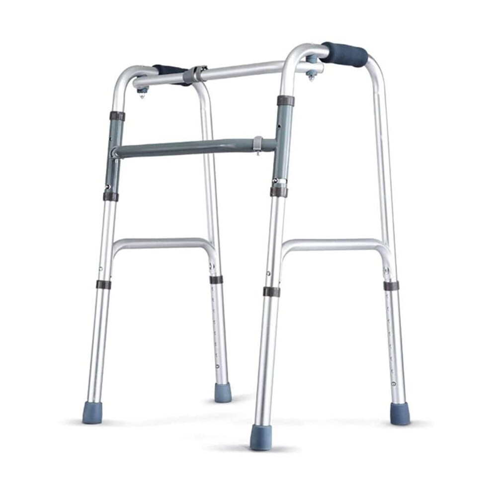 Folding Upright Rollator Walker for Seniors with Seat, Lightweight Aluminum Frame, Adjustable Handles