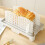 Adjustable Bread Slicer with Crumb Tray, Foldable Loaf and Bagel Cutter with Precision Thickness Control 2
