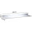 White Floating Bathroom Wall Shelf Rectangular Aluminum, 60cm, WallMounted, For Kitchen, Living Room, Hallway 2