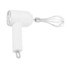 20W Cordless Hand Mixer, 3 Speeds, 1200mAh, White