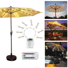 Outdoor LED Umbrella Light with Remote, 104 Beads, IP65, 520LM