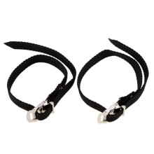 2 Pieces Bicycle Pedal Straps Bike Pedal Clips Nylon Bike Pedals Clips and Straps for Outdoor Cycling and Indoor Stationary Bike