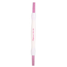 Cuticle Remover Trimmer Dual-Sided Nail Art Care Tool with 100/180 Grit Surfaces, Double-Headed Nail Polishing Pen for Gentle Exfoliation and