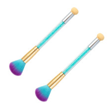 Nail Art Essentials, Soft Nylon Bristles For Gentle Touch, Double Head Sponge Gradient Shading Pen, Powder Cleaner Brushes For Hygienic Application,