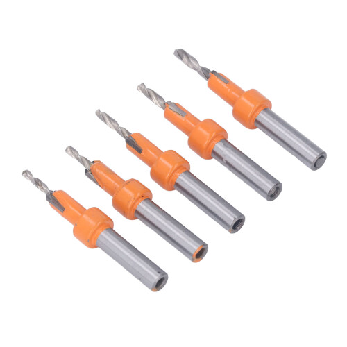 5-Piece Tungsten Steel Countersink Bit Set, 30x8mm