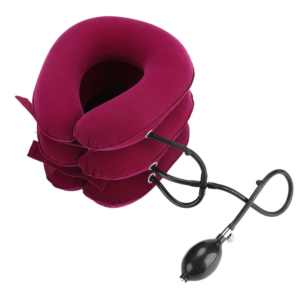Instant Neck Decompression Portable Neck Pillow Cervical Neck Traction Device Inflatable Neck Stretcher With Adjustable Neck Support And Soft Breatha