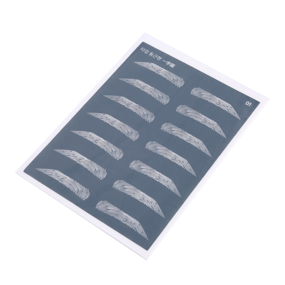 5pcs Silicone Eyebrow Tattoo Practice Skin 19x14.5cm, Fake Skin