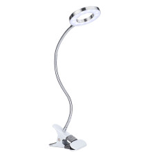 Augenschonende USB-Schreibtischlampe mit Klemme, dimmbare LED-Leselampe, flexibler Schwanenhals, verschiedene Beleuchtungsmodi und Helligkeitsstufen,