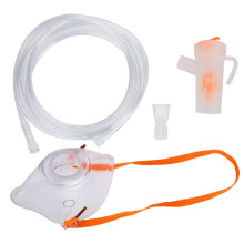 Verstelbare elastische band, zuurstofmasker, latexvrij, comfortabele pasvorm, universele aansluiting, eenvoudige installatie voor vernevelaar of