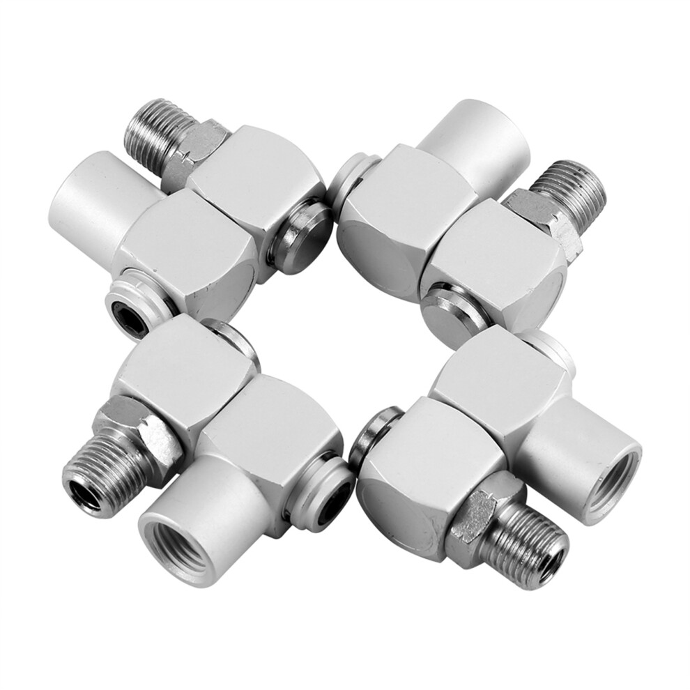 Industrial Air Fittings: Aluminum Construction 360 Degree Swivel Connector, Pneumatic Tool Adapter For Optimal Air Tool Maneuverability And Longevity 9464372661084