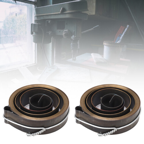 2Pcs Drill Press Return Spring Chromeplate for Horizontal Vertical Bench Drill