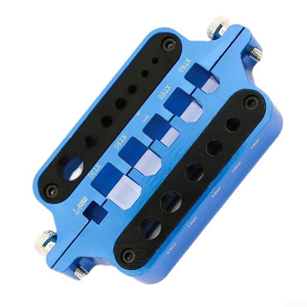 Aluminum Soldering Station With Heatresistant Insulation For Various Connector Sizes Blue 9382693187314