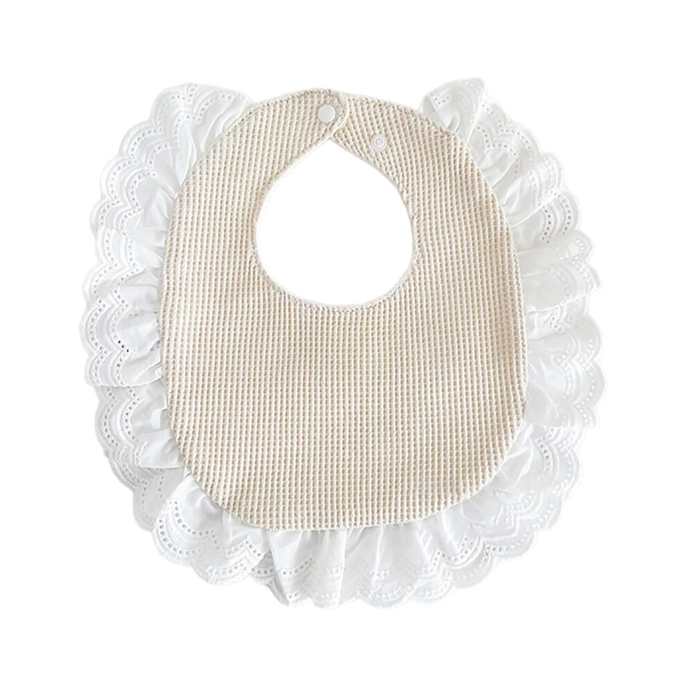 Toddler Girls Lace Collar Cotton Bibs Hollow Out Pattern For Newborns And Toddlers Baby Bibs
