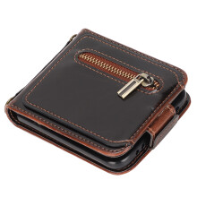 Italian Leather Wallet, RFID Blocking Technology Slim Bifold, Multi-functional Secure Magnetic Closure & Built-in Card Slots, Cash Compartment & Comfo