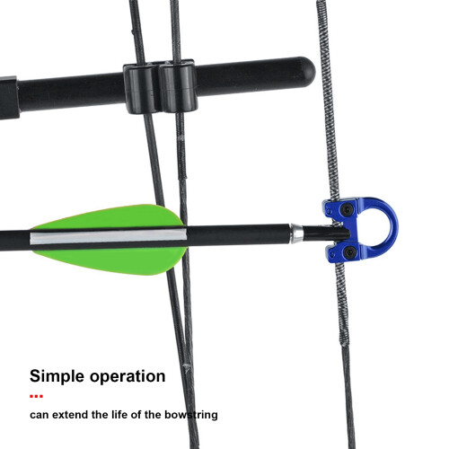 Aluminium Alloy Blue D Loop Ring for Compound Bow Release 5g 2