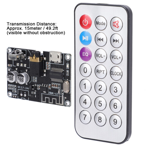 Bluetooth Audio Receiver Board Stereo Power Amplifier Module with Remote 2