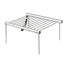 Folding Campfire Grill Camp Fire Cooking Rack, Gas, Drying Roasting Stand, Camping Grill Grate for Adventures, Picnics