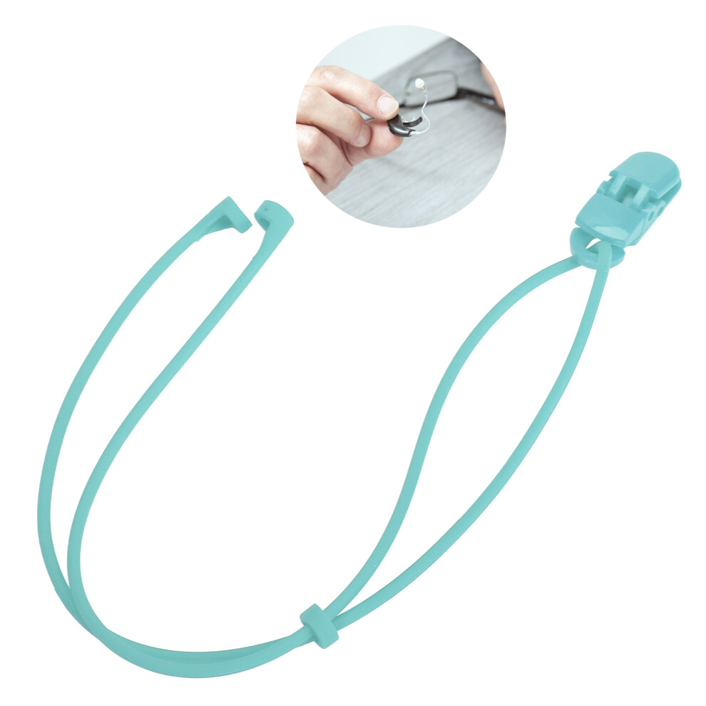 Silicone Anti-Loss Lanyard for Children's Hearing Aids, Green, 30cm