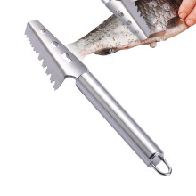 Fish Scale Remover Stainless Steel Scaler with Ergonomic NonSlip Grip for Kitchen and Camping