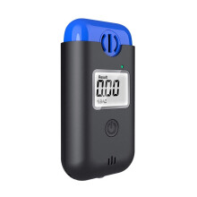 Handheld Breathalyzer  Accuracy Portable Detector For Car Owner Easy To Use Blue