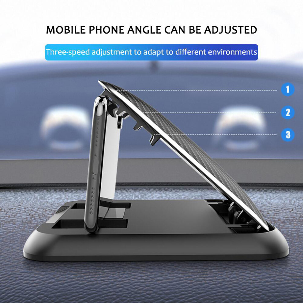 3-7 Inch Universal Carbon Fiber Car Phone Mount Dashboard Bracket 8711379142568