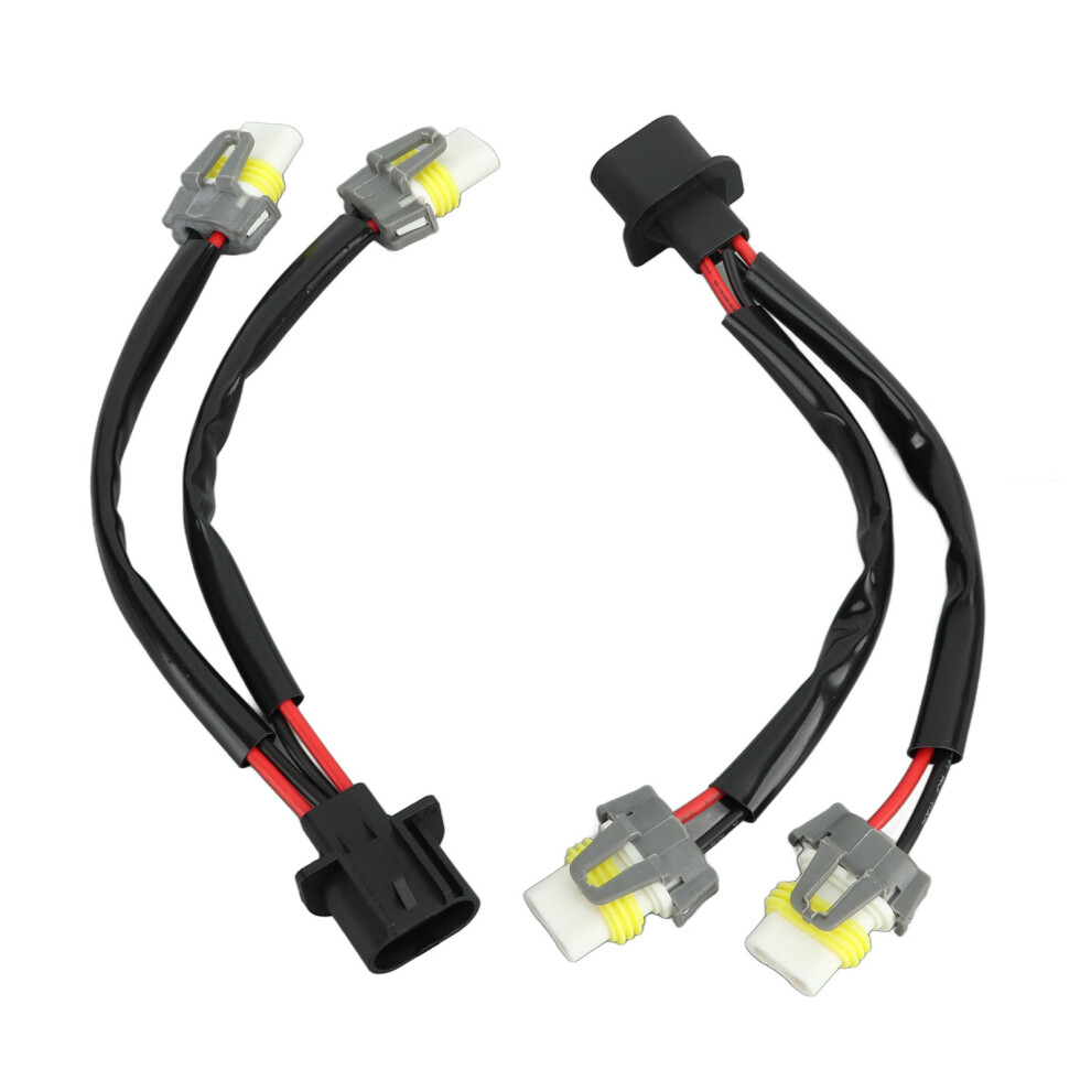 2 Pcs H13 9008 To 9005/9006 Wiring Harness Adapter For Truck Pickup Led 4961379142738