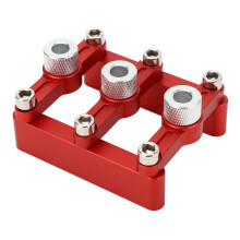 Pistone in legno con cassettiera autolivellante 3-in-1 in alluminio, strumento da falegnameria a 90, colore rosso