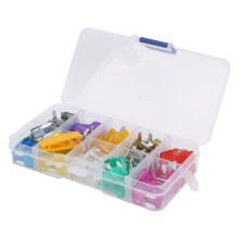 121PCS Blade Fuse Set 2-35 AMP with Fuse Clips, ABS Material