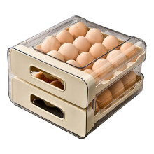Egg Dispenser for Refrigerator Stackable Box With Lid Reusable Egg Organizer For Home Kitchen Farmhouse RV Camping
