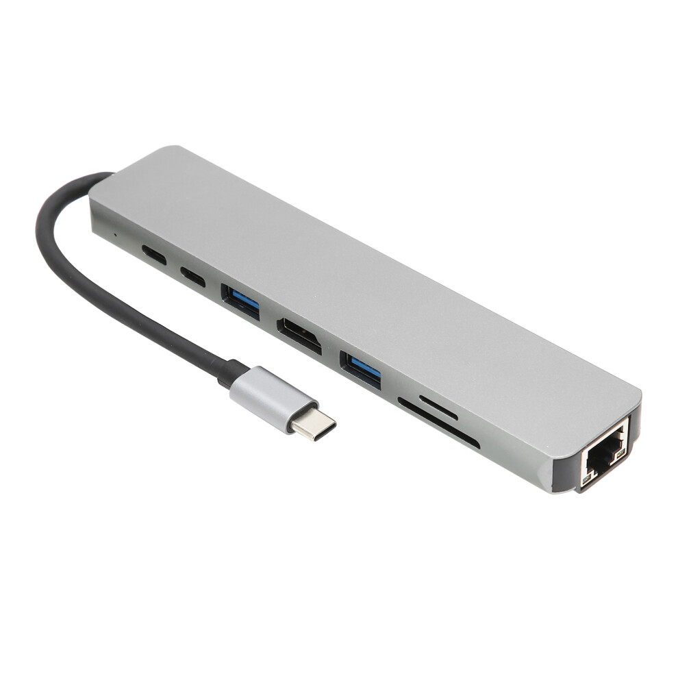 Ultimate 8 In 1 Usb C Hub: 4K Hdmi Ethernet Card Readers & 87W Pd 9321375431352