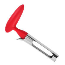 Stainless Steel Fruit Corer and Pear Slicer with Ergonomic Non‑Slip Handle for Kitchen – Red