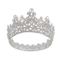 Coroane și tiare de nuntă pentru femei, coroană de regină cu cristale, pietre strălucitoare, stil baroc retro, palat, rafinat, accesoriu de
