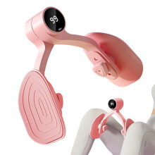 Pelvic Floor Muscle Trainer, Inner Thigh Trainer  Inner Thigh Master Stronger  Fitness Trainer with Ergonomic Curvature Oval pink