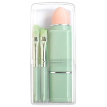 Chique intrekbare make-upkwasten, poederkwast voor op reis en beauty spons, complete set voor een vlekkeloze look (draagbaar ontwerp, hoogwaardig