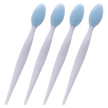 Praktischer Lippenpinsel für unterwegs, sanftes Lippenpeeling für glatte, weiche, strahlende und gesunde Lippen, 2-in-1-Design mit doppelseitigem
