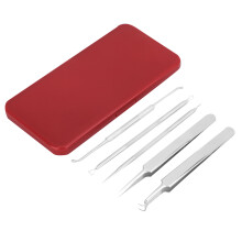 Acne Extractor Tool Set Blackhead Remover Tools Practical Design Multifunctional Beauty Tool Hygienic Way To Remove Impurities Durable Stainless