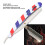 Ξυράφι Barber Pole Design για άνδρες, ακριβές χειριστήριο με εργονομική λαβή, ανθεκτική 7