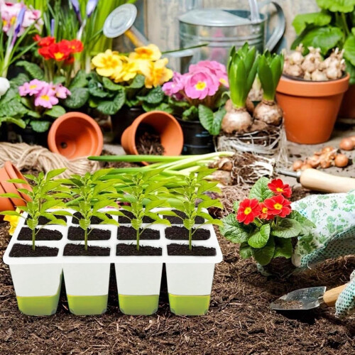 Seedling Starter Trays Reusable Seed Starter Kit 5Pack For Houseplants Sprouting Containers For Flowers 1